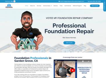 Professional Foundation Repair Web Design
