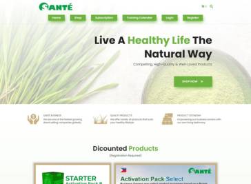 Sante Barley Web design