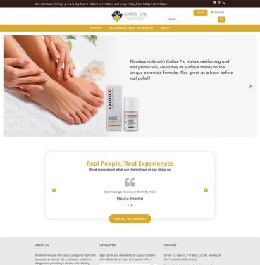 Amber Spa - Website